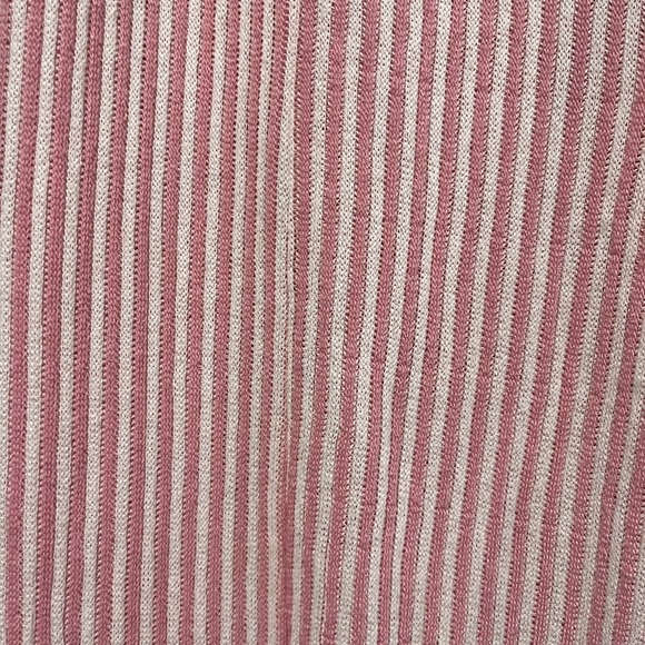 PrettyLittleThing Pink White Striped Knit Lounge Pants Size 8 - Picture 7 of 11